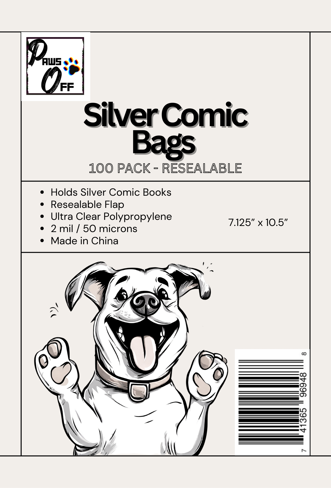 Introductory Pricing Resealable Silver Age Comic Book Bags