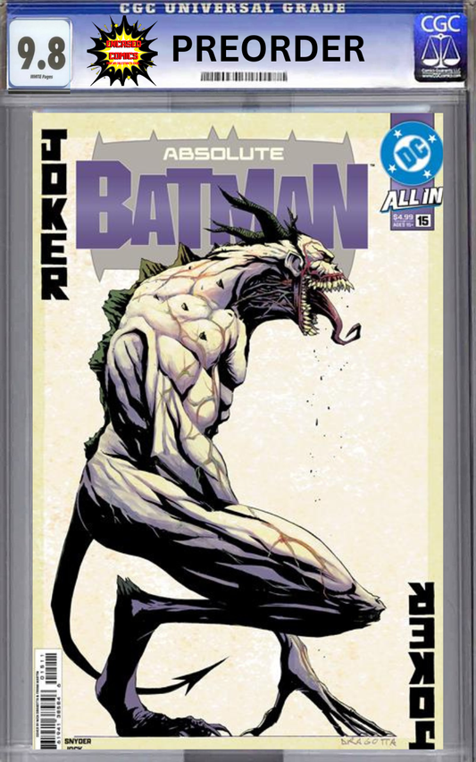 CGC 9.8 ABSOLUTE BATMAN #15 CVR A NICK DRAGOTTA 1st Print w/Free Frame Upgrade