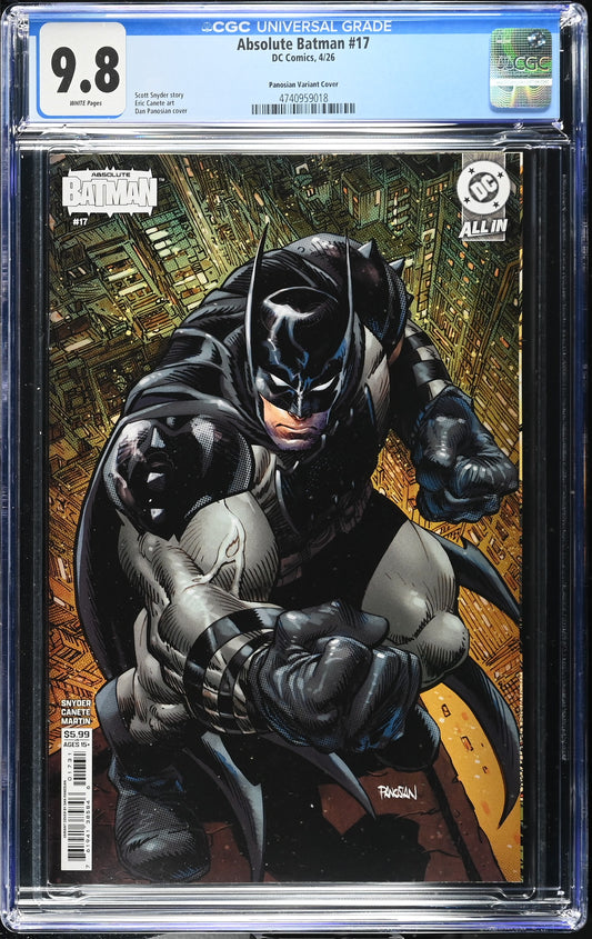 CGC 9.8 Absolute Batman #17 Panosian Cover – 1st Print – 1st Appearance Absolute Poison Ivy On Route from CGC