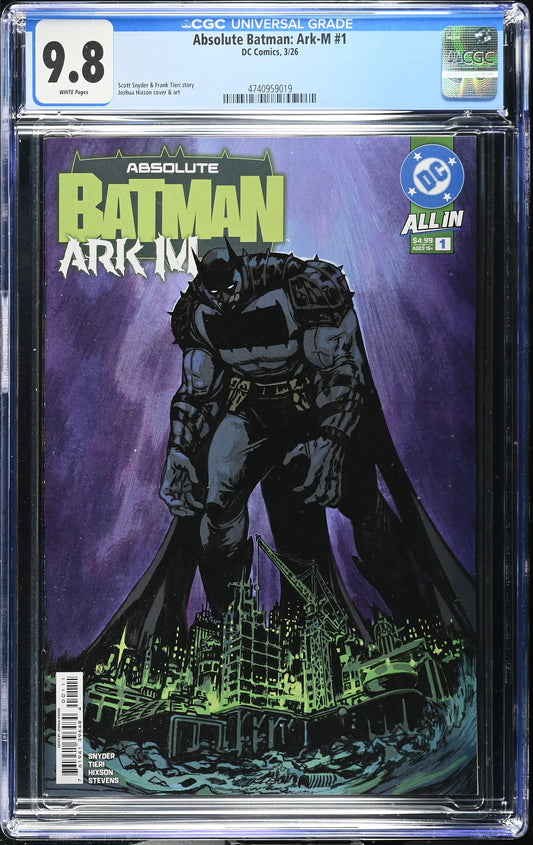 CGC 9.8 Absolute Batman: Ark M #1 Cover A – On Route from CGC