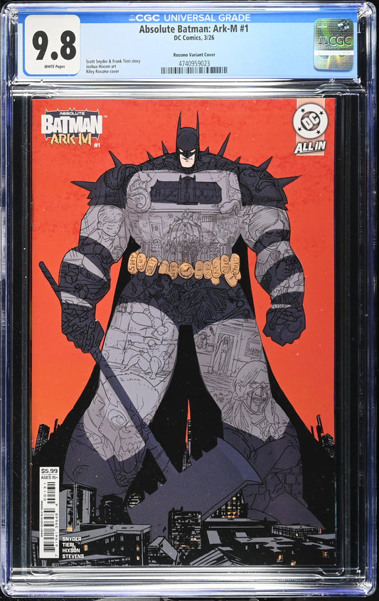 CGC 9.8 Absolute Batman: Ark M #1 Rossmo Variant – On Route from CGC