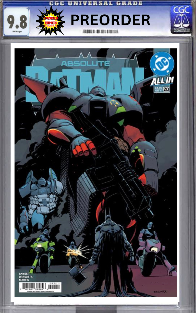 PREORDER CGC 9.8 ABSOLUTE BATMAN #20 CVR A NICK DRAGOTTA 1st Print w/Free Frame Upgrade