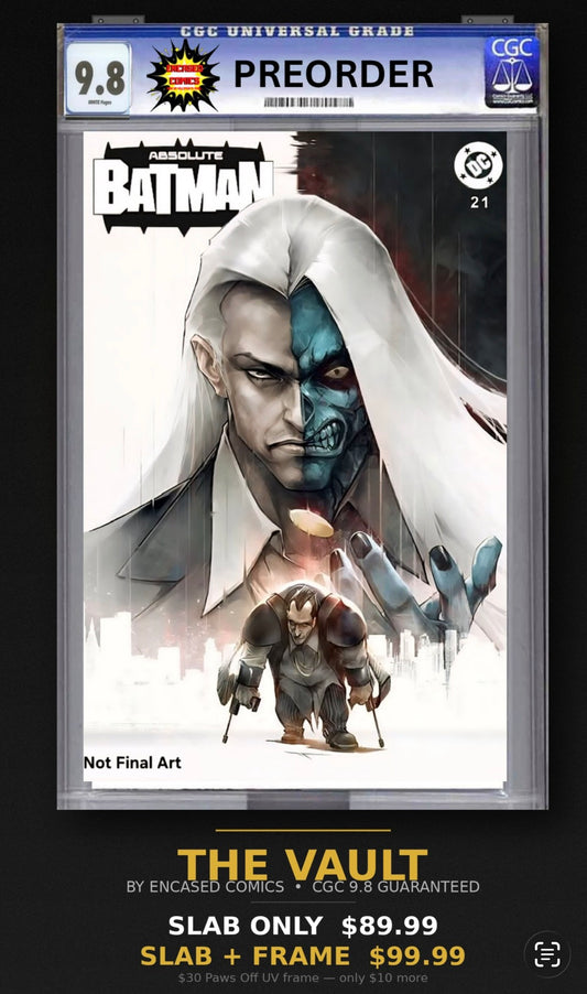 The Vault — Absolute Batman #21 CGC 9.8 Slab + Paws Off Frame Bundle