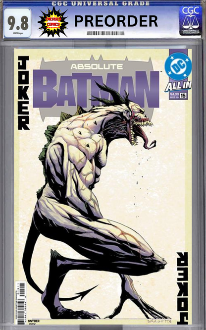 CGC 9.8 ABSOLUTE BATMAN #15 CVR A NICK DRAGOTTA 1st Print