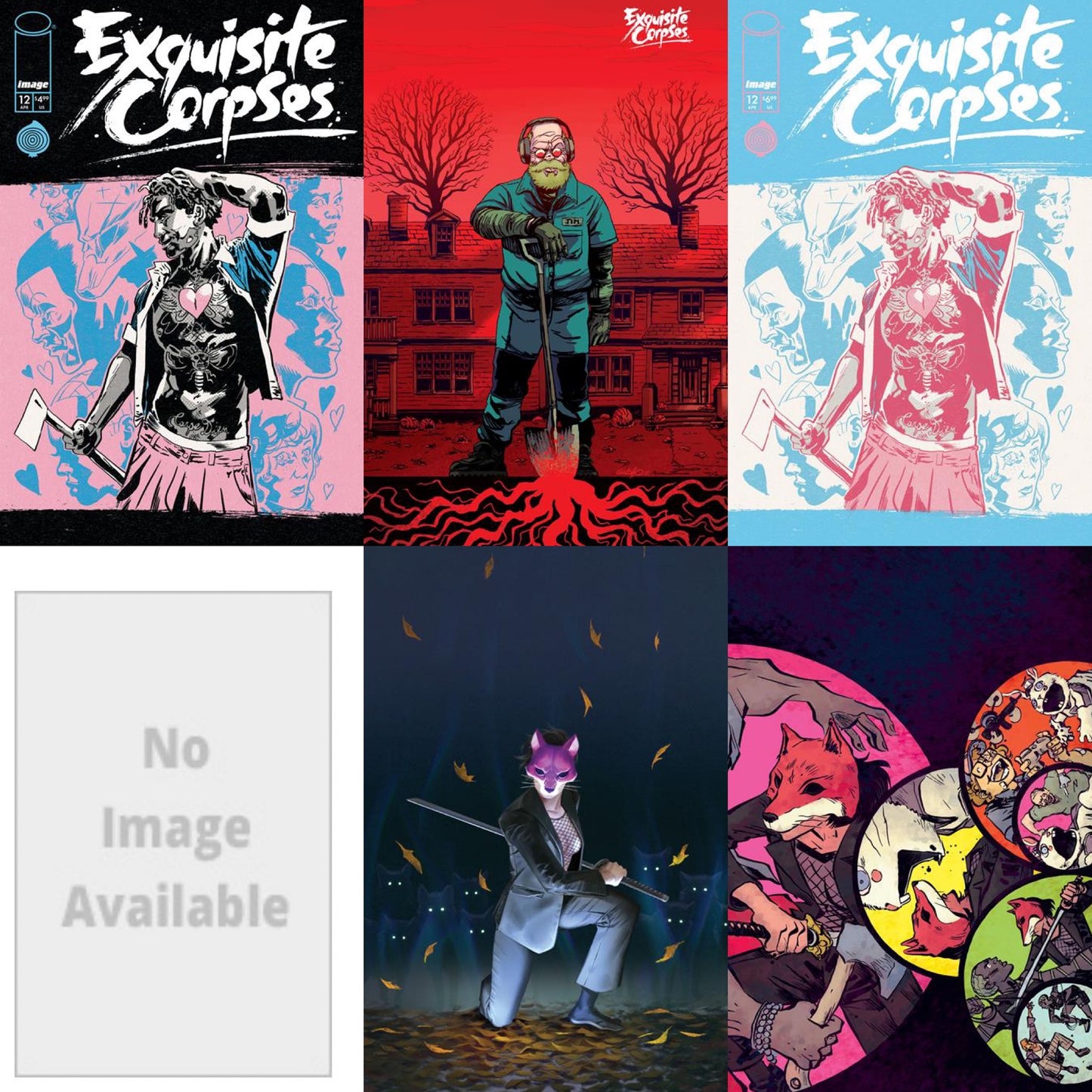 EXQUISITE CORPSES #12 -6 BOOK BUNDLE CVR A B C D E F