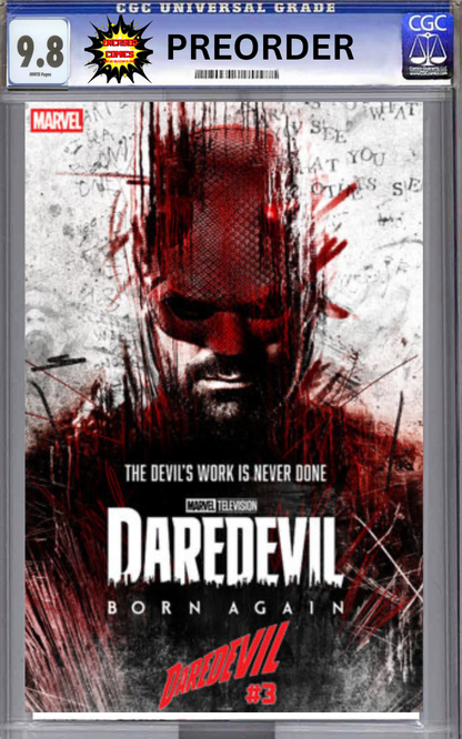 CGC 9.8 Daredevil #3 Marvel Television Variant 2026 PRESALE + Free Display Frame ($30 Value)