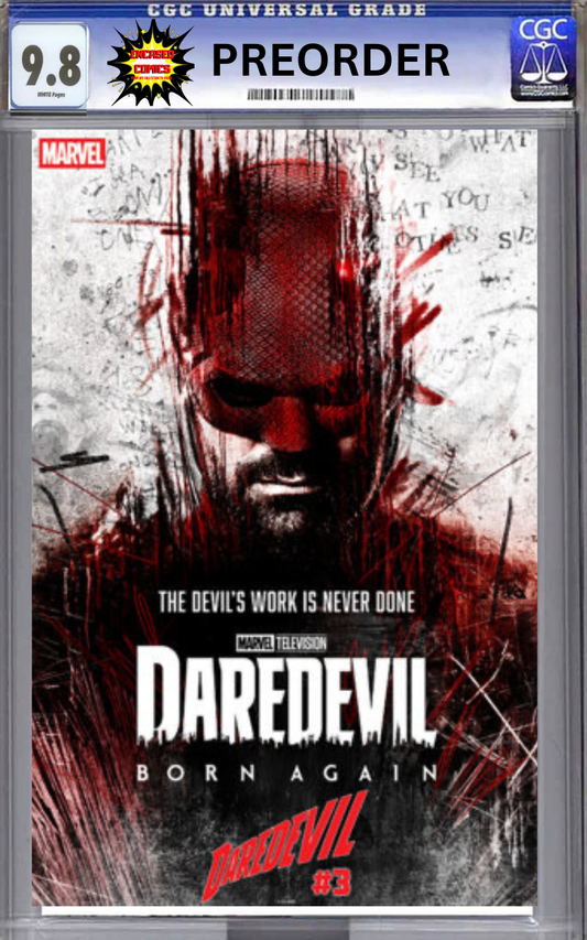 CGC 9.8 Daredevil #3 Marvel Television Variant 2026 PRESALE + Free Display Frame ($30 Value)