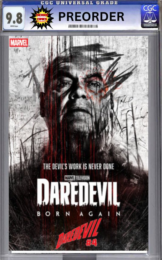 CGC 9.8 Daredevil #4 Marvel Television Variant 2026 PRESALE + Free Display Frame ($30 Value) FOC 6/8/26