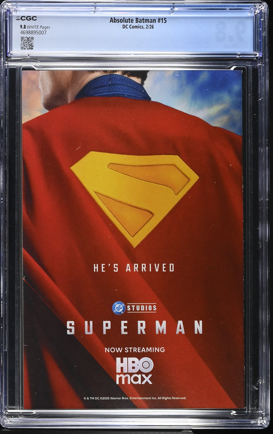 CGC 9.8 Absolute Batman #15 Cover A – 1st Print – Ready to Ship