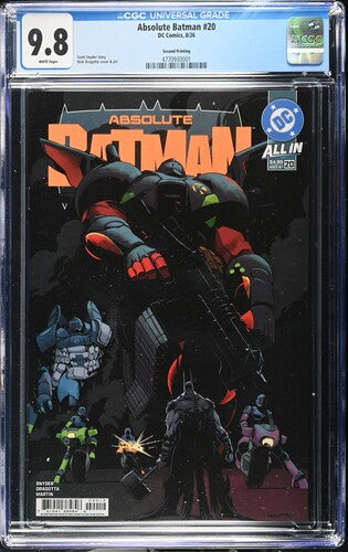 CGC 9.8 Absolute Batman #20 – 2nd Print