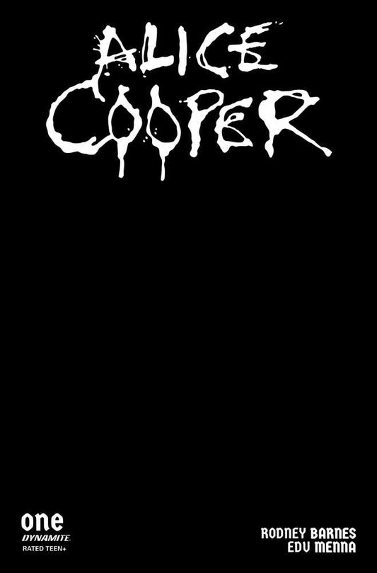 Alice Cooper #1 (Of 5) Cover M Foc Black Blank Authentix